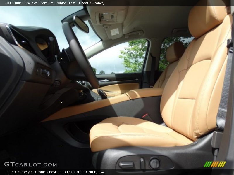 White Frost Tricoat / Brandy 2019 Buick Enclave Premium