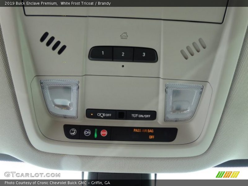 White Frost Tricoat / Brandy 2019 Buick Enclave Premium