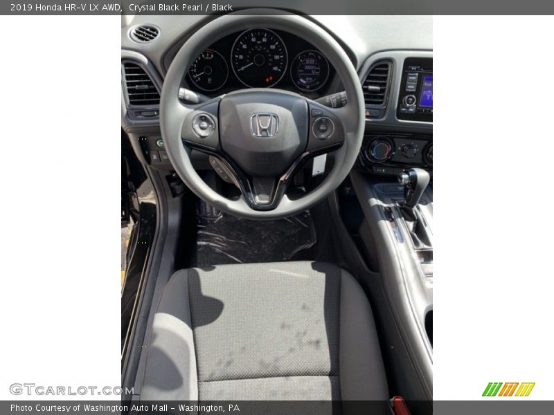Crystal Black Pearl / Black 2019 Honda HR-V LX AWD
