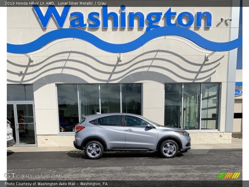 Lunar Silver Metallic / Gray 2019 Honda HR-V LX AWD
