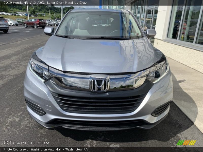 Lunar Silver Metallic / Gray 2019 Honda HR-V LX AWD