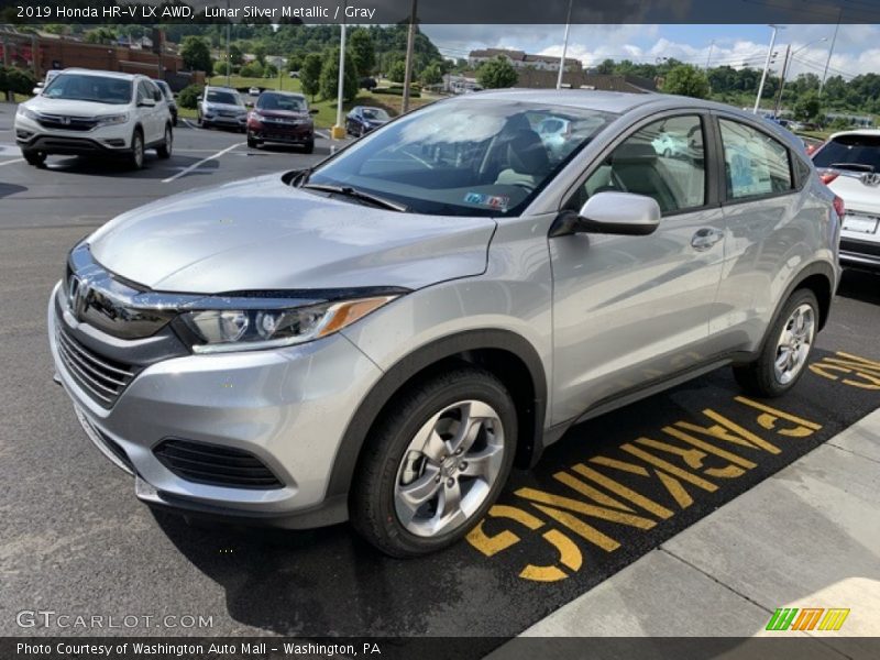 Lunar Silver Metallic / Gray 2019 Honda HR-V LX AWD