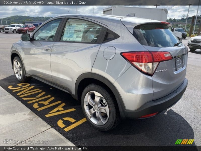 Lunar Silver Metallic / Gray 2019 Honda HR-V LX AWD