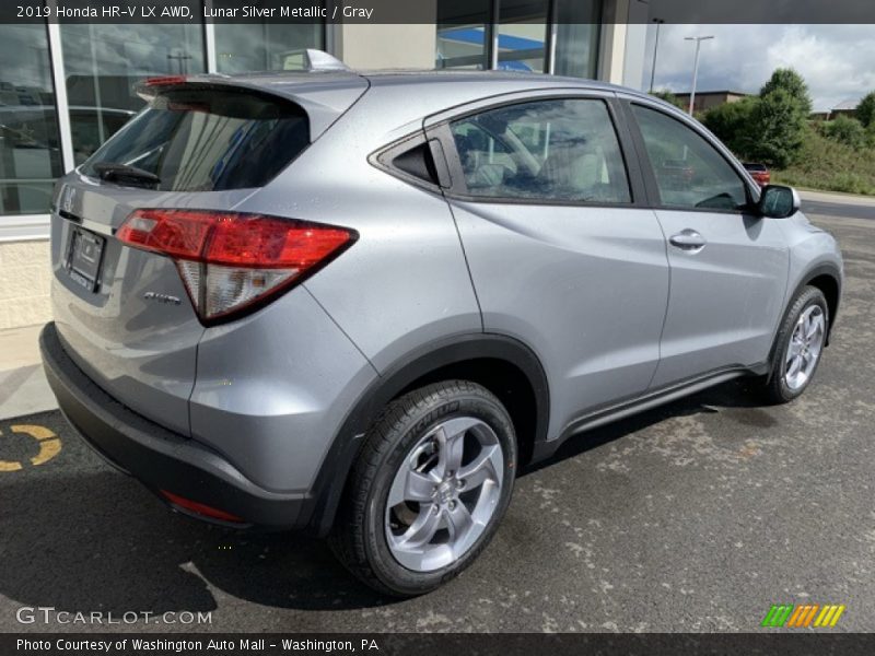 Lunar Silver Metallic / Gray 2019 Honda HR-V LX AWD