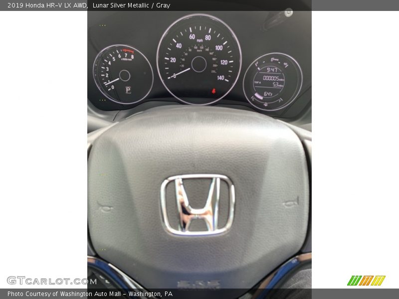 Lunar Silver Metallic / Gray 2019 Honda HR-V LX AWD