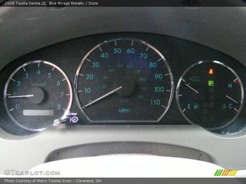 Blue Mirage Metallic / Stone 2008 Toyota Sienna LE