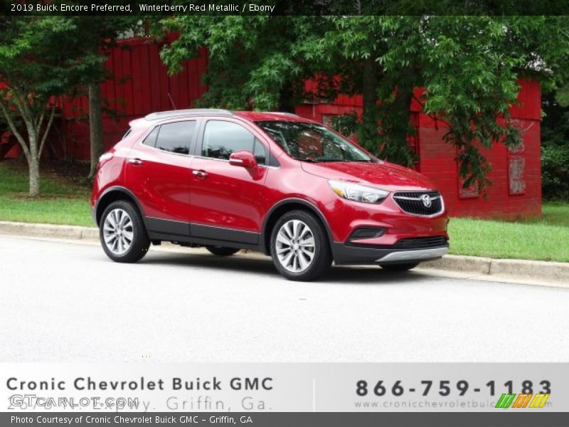 Winterberry Red Metallic / Ebony 2019 Buick Encore Preferred