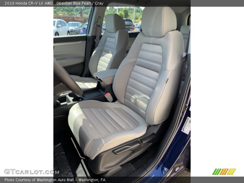 Obsidian Blue Pearl / Gray 2019 Honda CR-V LX AWD