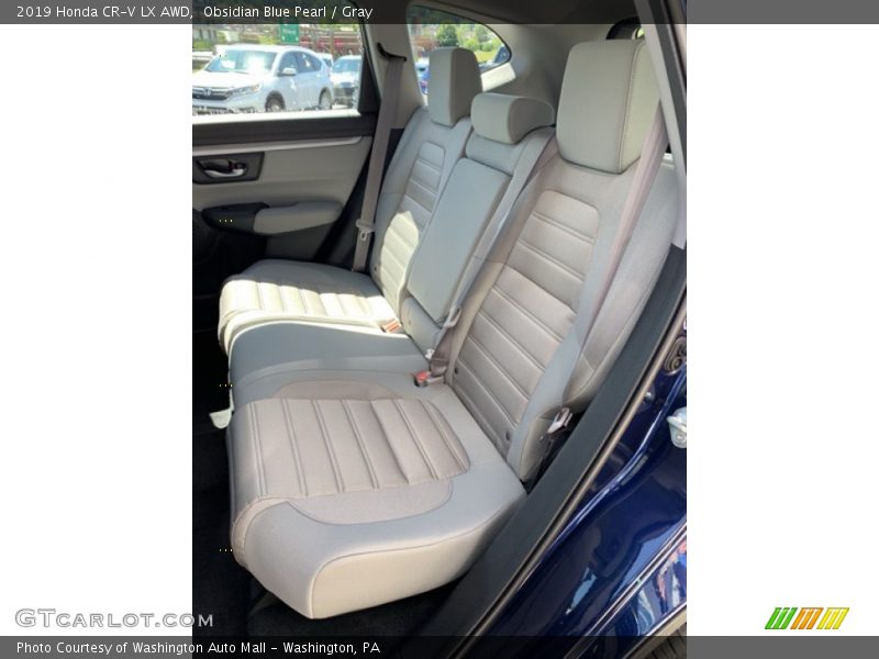 Obsidian Blue Pearl / Gray 2019 Honda CR-V LX AWD