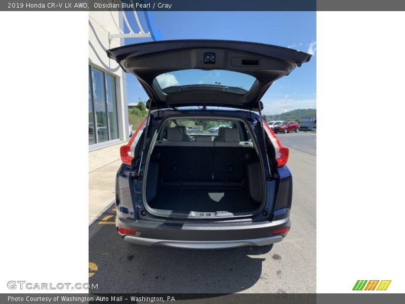 Obsidian Blue Pearl / Gray 2019 Honda CR-V LX AWD