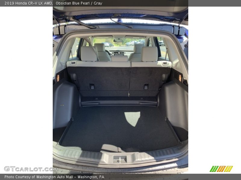 Obsidian Blue Pearl / Gray 2019 Honda CR-V LX AWD
