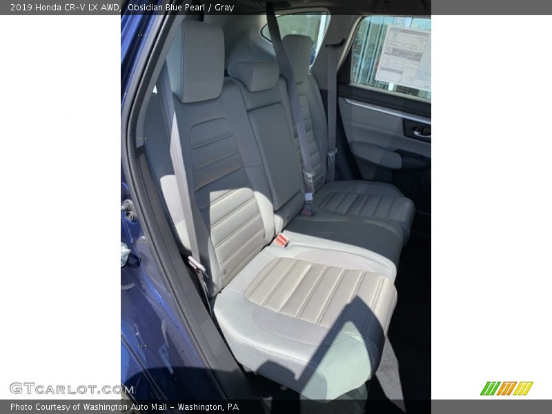 Obsidian Blue Pearl / Gray 2019 Honda CR-V LX AWD