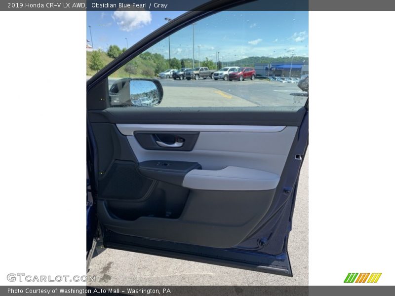 Obsidian Blue Pearl / Gray 2019 Honda CR-V LX AWD