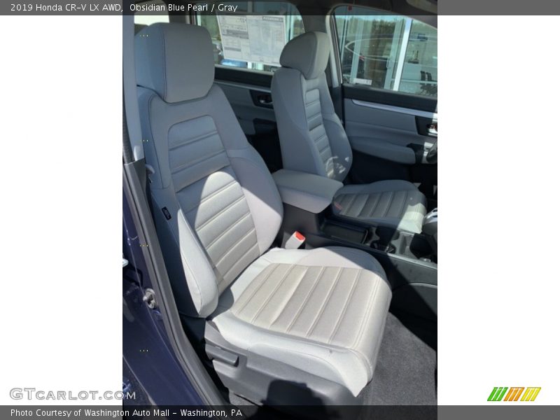 Obsidian Blue Pearl / Gray 2019 Honda CR-V LX AWD