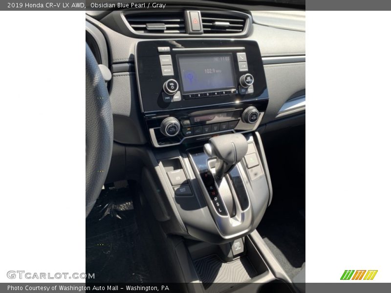 Obsidian Blue Pearl / Gray 2019 Honda CR-V LX AWD