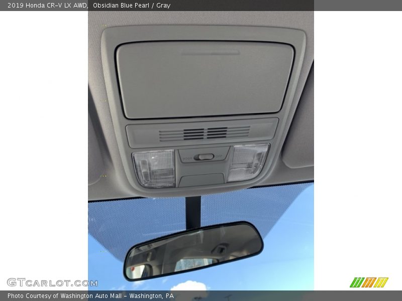 Obsidian Blue Pearl / Gray 2019 Honda CR-V LX AWD