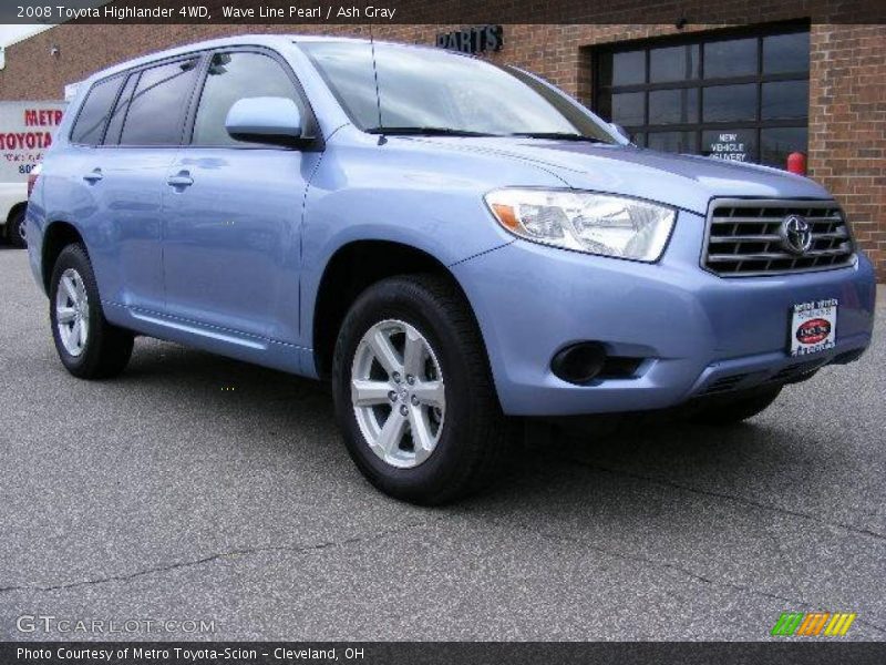 Wave Line Pearl / Ash Gray 2008 Toyota Highlander 4WD