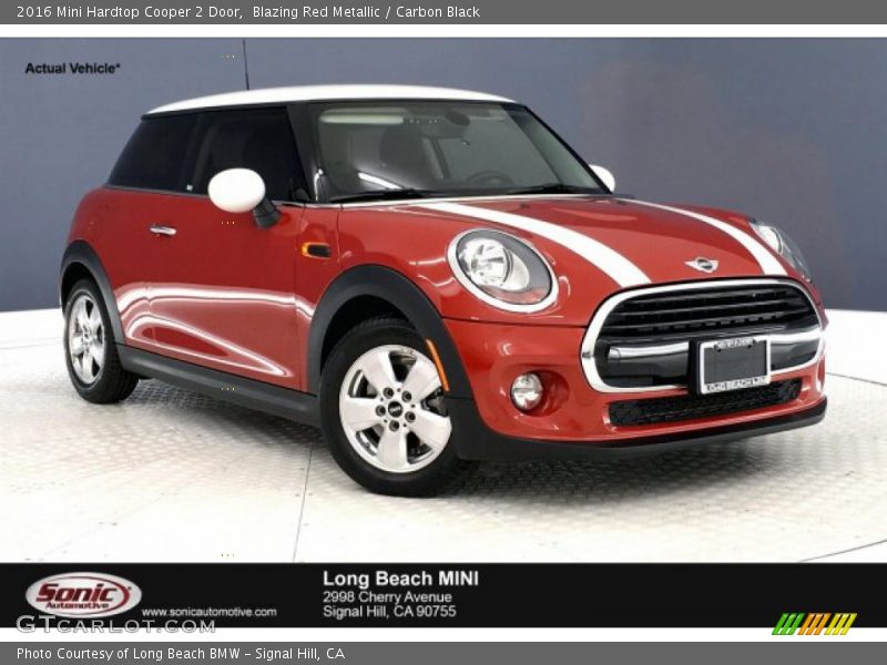 Blazing Red Metallic / Carbon Black 2016 Mini Hardtop Cooper 2 Door