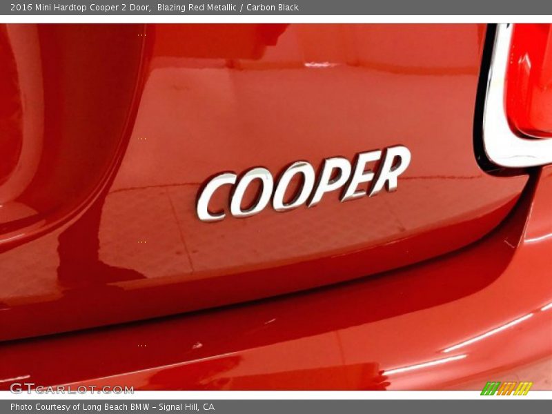 Blazing Red Metallic / Carbon Black 2016 Mini Hardtop Cooper 2 Door