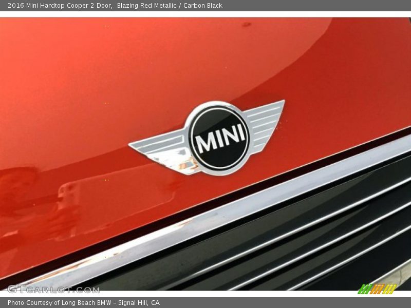 Blazing Red Metallic / Carbon Black 2016 Mini Hardtop Cooper 2 Door
