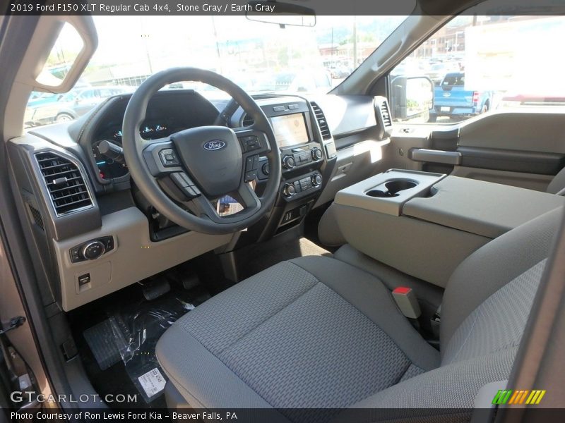  2019 F150 XLT Regular Cab 4x4 Earth Gray Interior