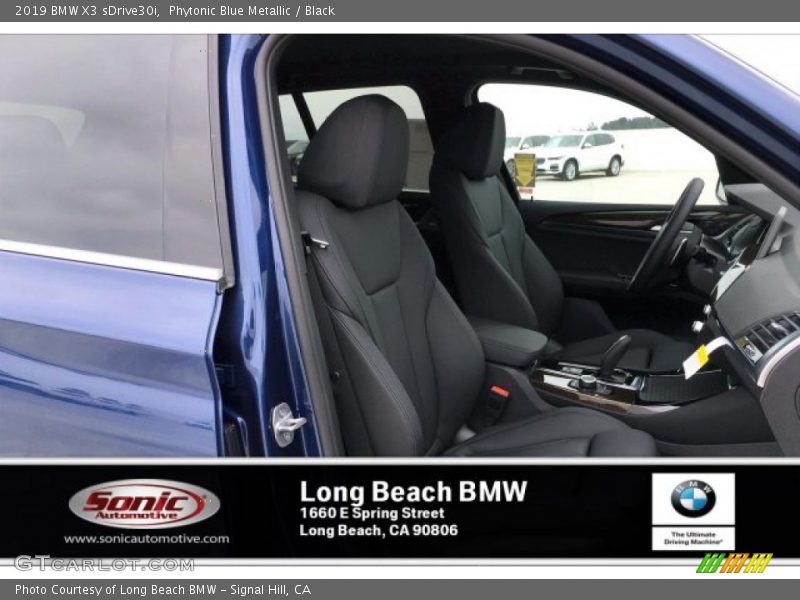 Phytonic Blue Metallic / Black 2019 BMW X3 sDrive30i