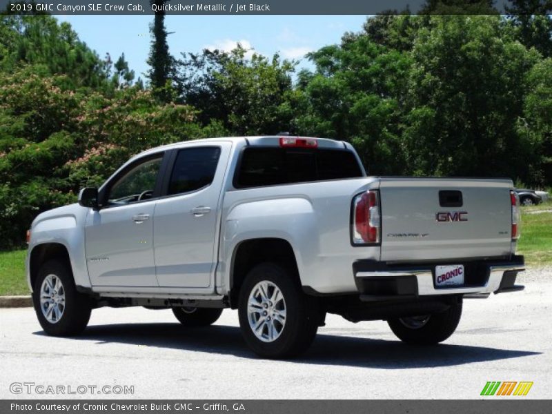 Quicksilver Metallic / Jet Black 2019 GMC Canyon SLE Crew Cab