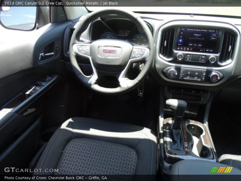 Quicksilver Metallic / Jet Black 2019 GMC Canyon SLE Crew Cab