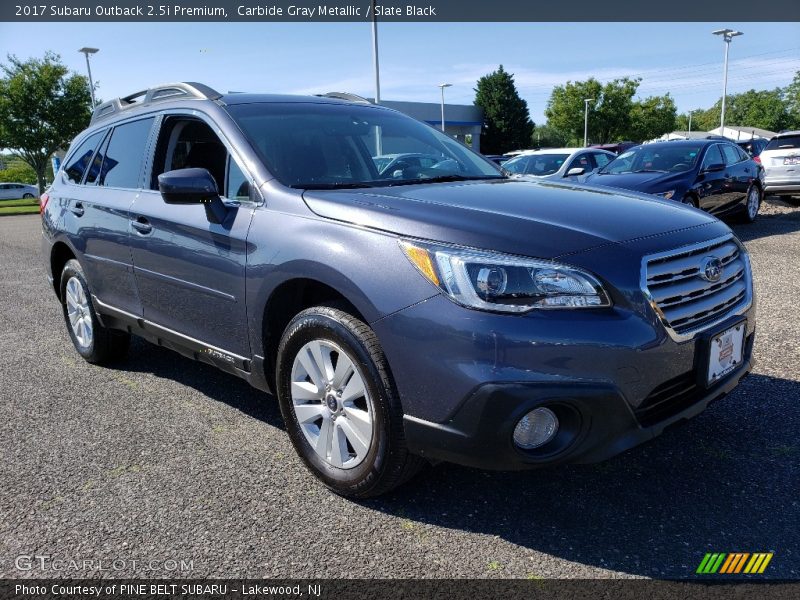 Carbide Gray Metallic / Slate Black 2017 Subaru Outback 2.5i Premium