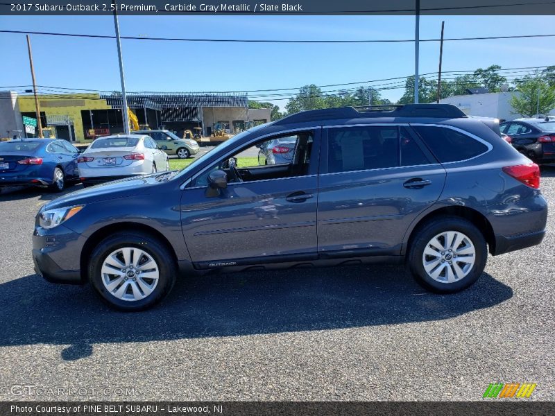 Carbide Gray Metallic / Slate Black 2017 Subaru Outback 2.5i Premium