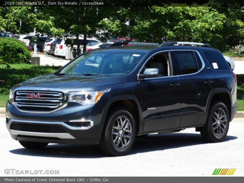 Dark Sky Metallic / Cocoa/Shale 2019 GMC Acadia SLT