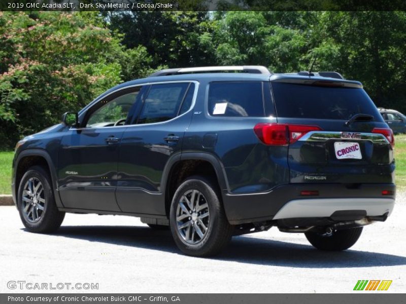 Dark Sky Metallic / Cocoa/Shale 2019 GMC Acadia SLT