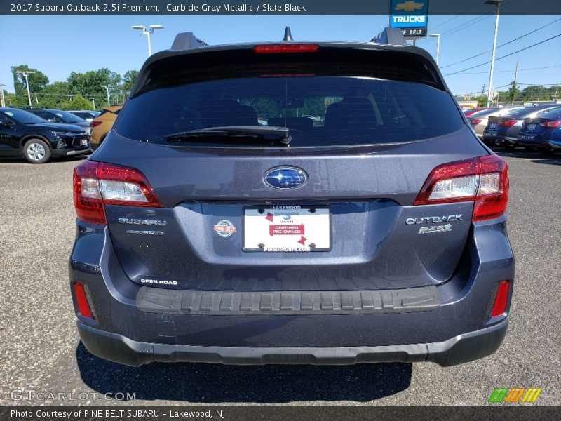 Carbide Gray Metallic / Slate Black 2017 Subaru Outback 2.5i Premium