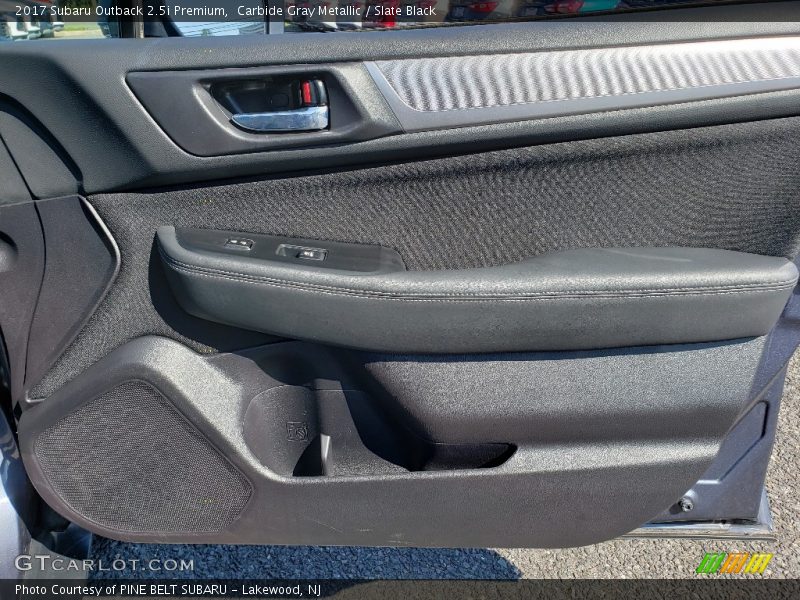 Carbide Gray Metallic / Slate Black 2017 Subaru Outback 2.5i Premium