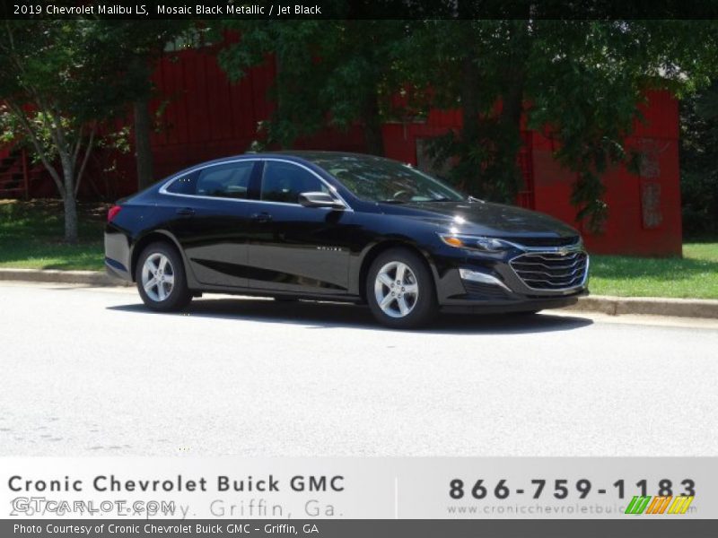 Mosaic Black Metallic / Jet Black 2019 Chevrolet Malibu LS