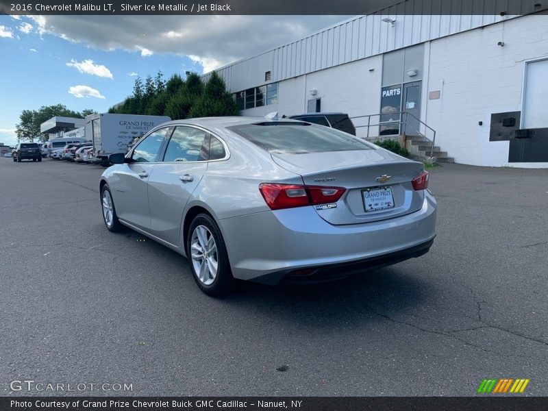 Silver Ice Metallic / Jet Black 2016 Chevrolet Malibu LT