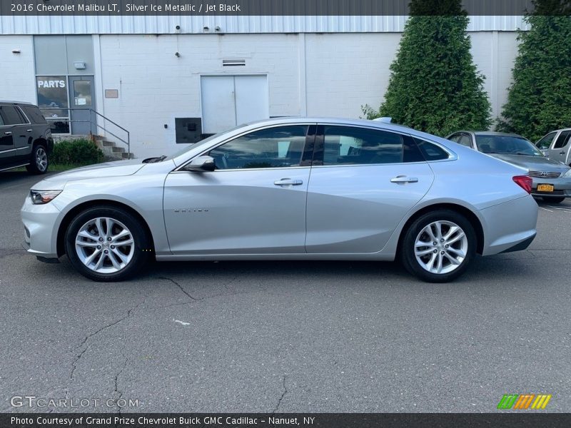 Silver Ice Metallic / Jet Black 2016 Chevrolet Malibu LT