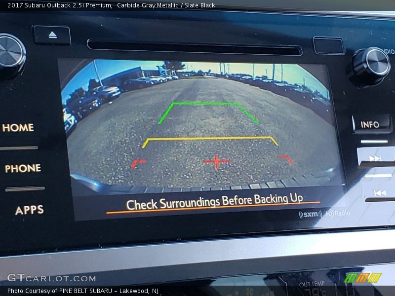 Carbide Gray Metallic / Slate Black 2017 Subaru Outback 2.5i Premium