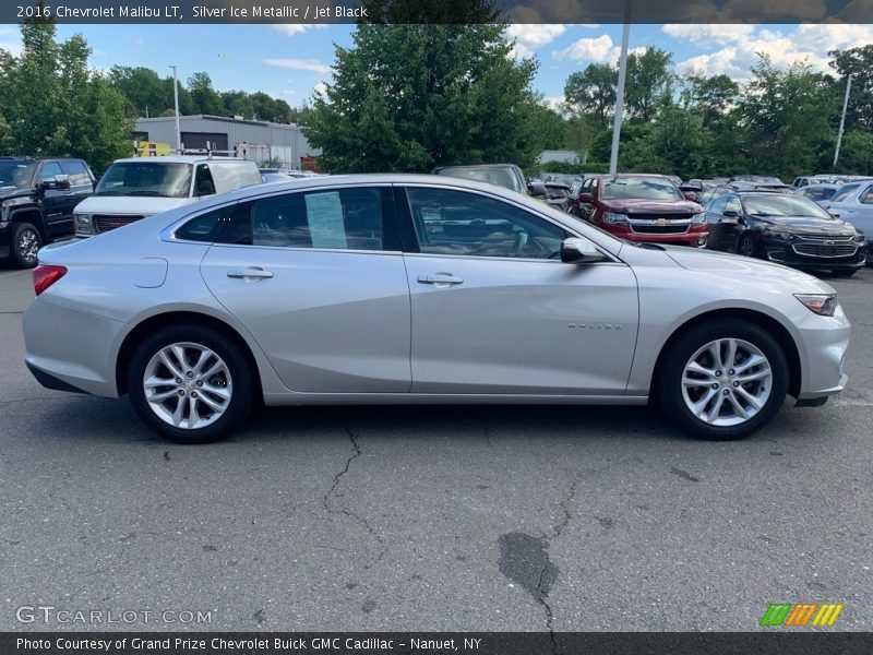 Silver Ice Metallic / Jet Black 2016 Chevrolet Malibu LT