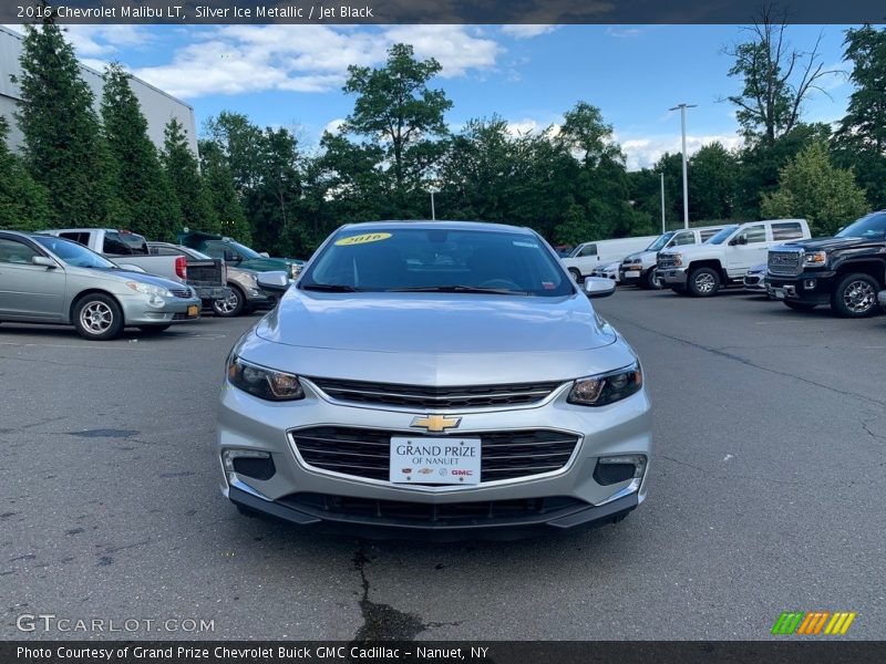 Silver Ice Metallic / Jet Black 2016 Chevrolet Malibu LT