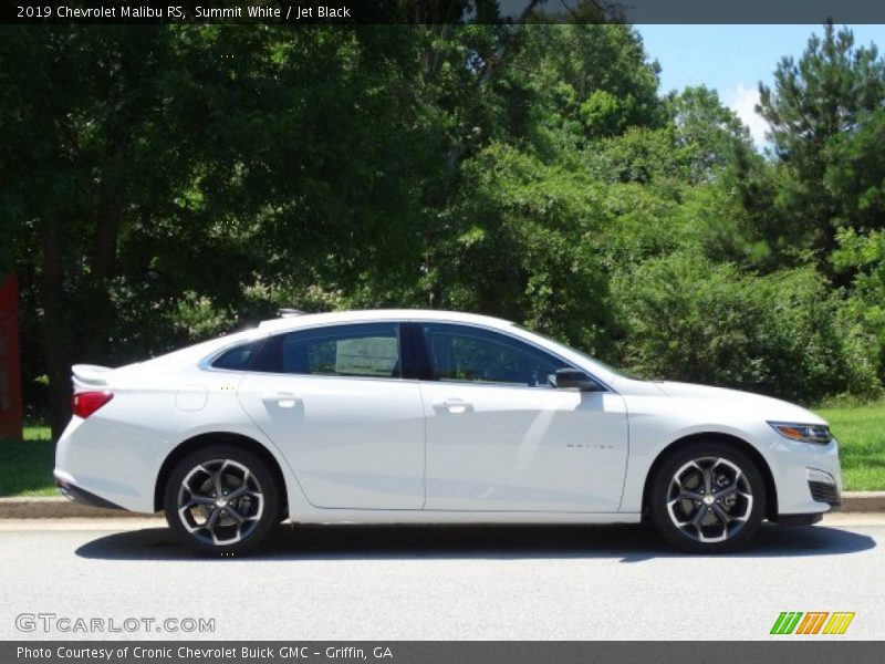 Summit White / Jet Black 2019 Chevrolet Malibu RS