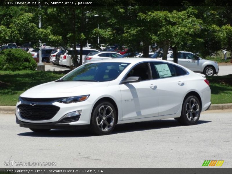 Summit White / Jet Black 2019 Chevrolet Malibu RS