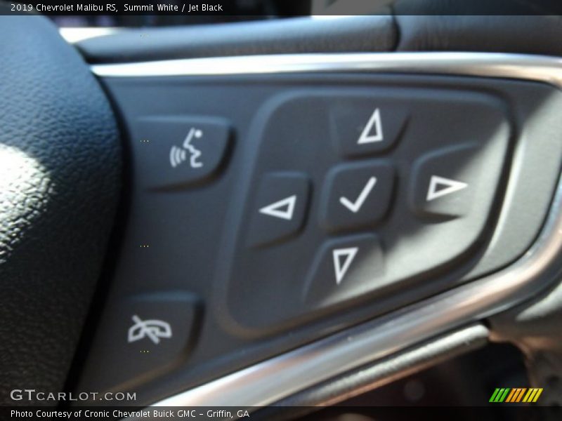 Summit White / Jet Black 2019 Chevrolet Malibu RS