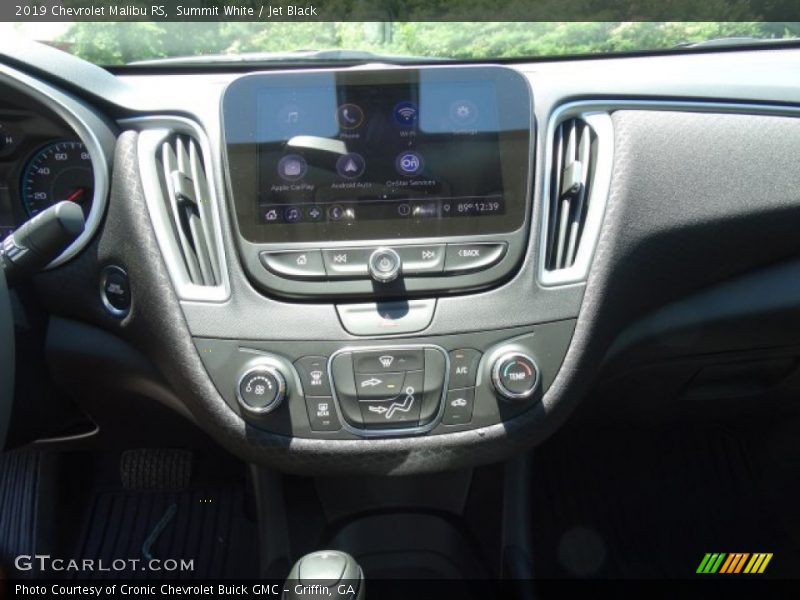 Summit White / Jet Black 2019 Chevrolet Malibu RS