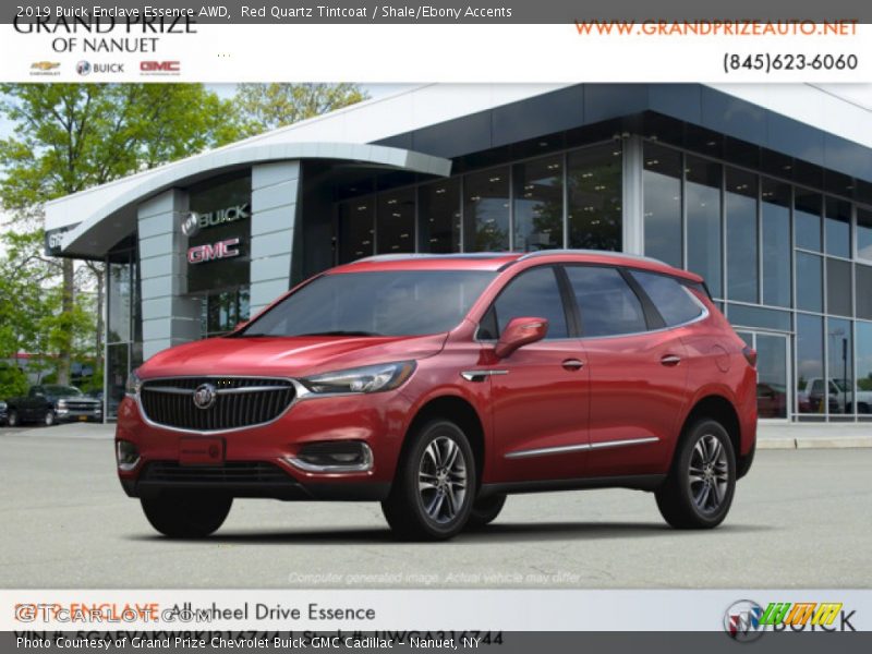 Red Quartz Tintcoat / Shale/Ebony Accents 2019 Buick Enclave Essence AWD
