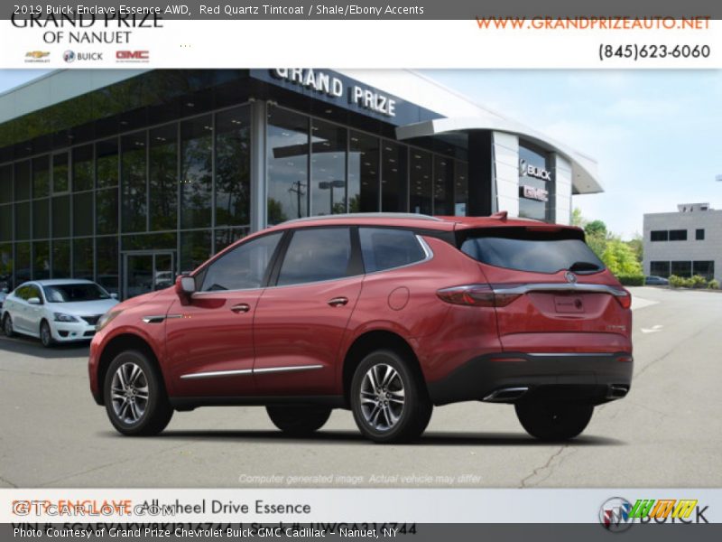 Red Quartz Tintcoat / Shale/Ebony Accents 2019 Buick Enclave Essence AWD
