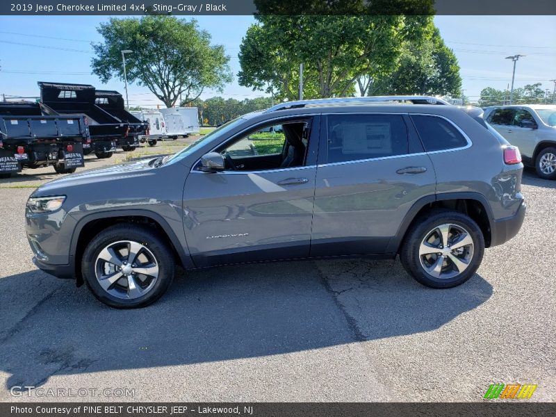 Sting-Gray / Black 2019 Jeep Cherokee Limited 4x4