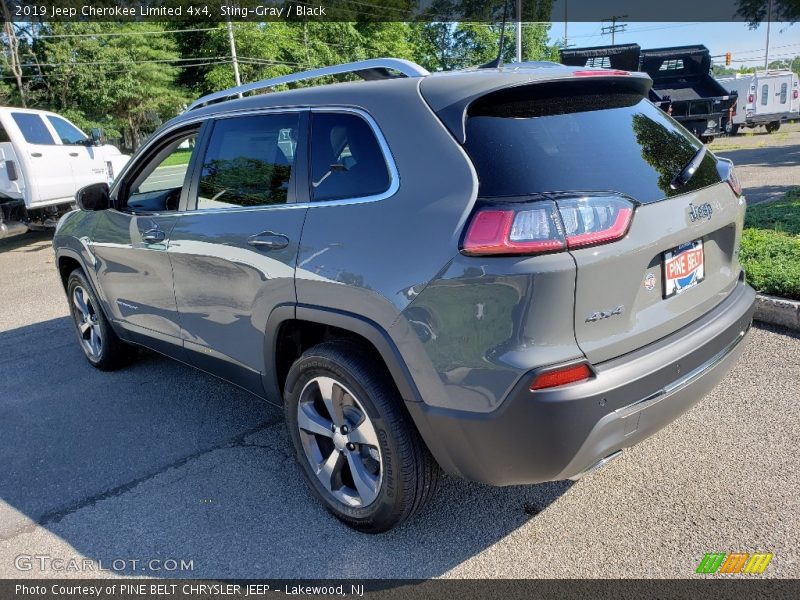 Sting-Gray / Black 2019 Jeep Cherokee Limited 4x4
