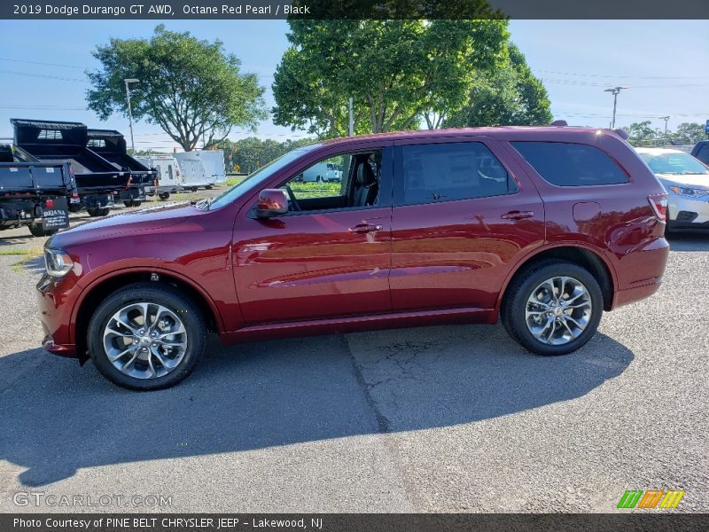 Octane Red Pearl / Black 2019 Dodge Durango GT AWD