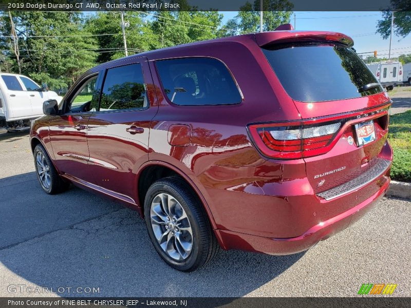 Octane Red Pearl / Black 2019 Dodge Durango GT AWD